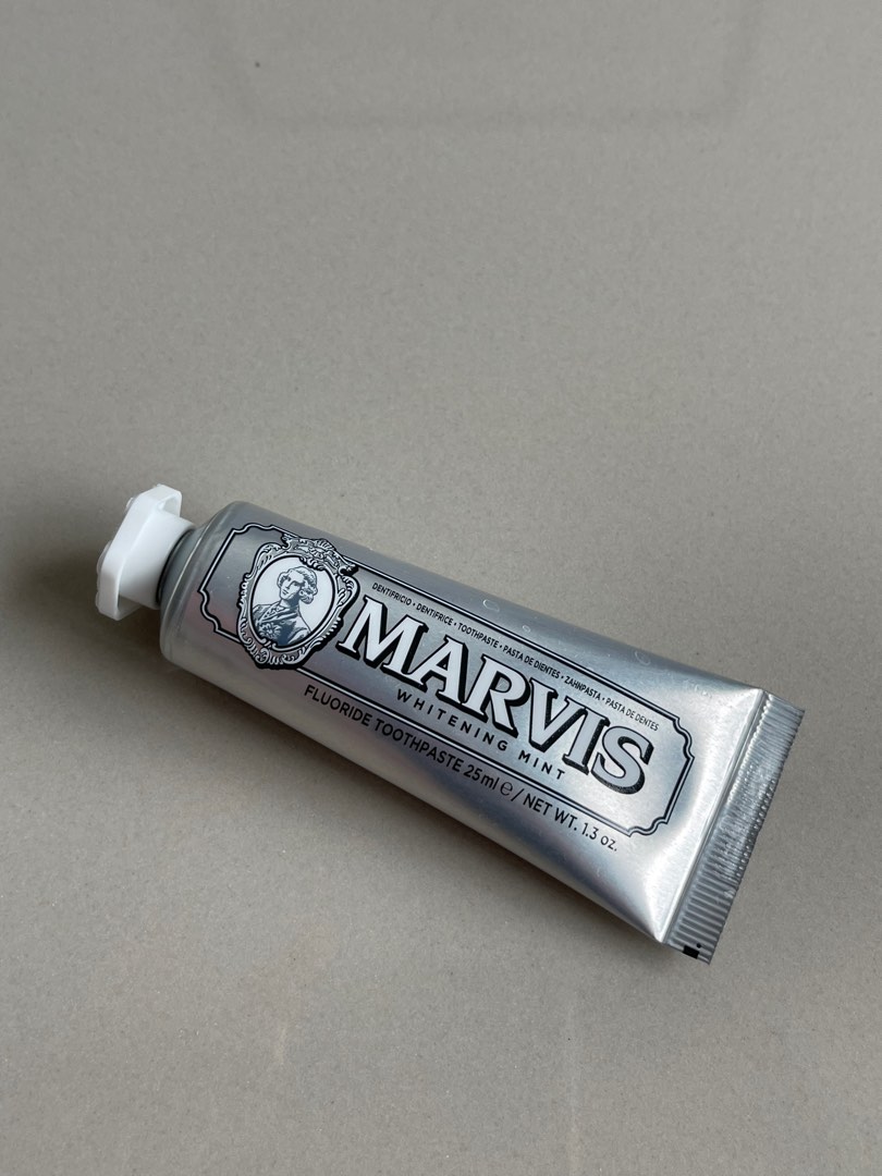 Marvis Whitening Mint Fluoride Toothpaste 25ml, Beauty & Personal Care