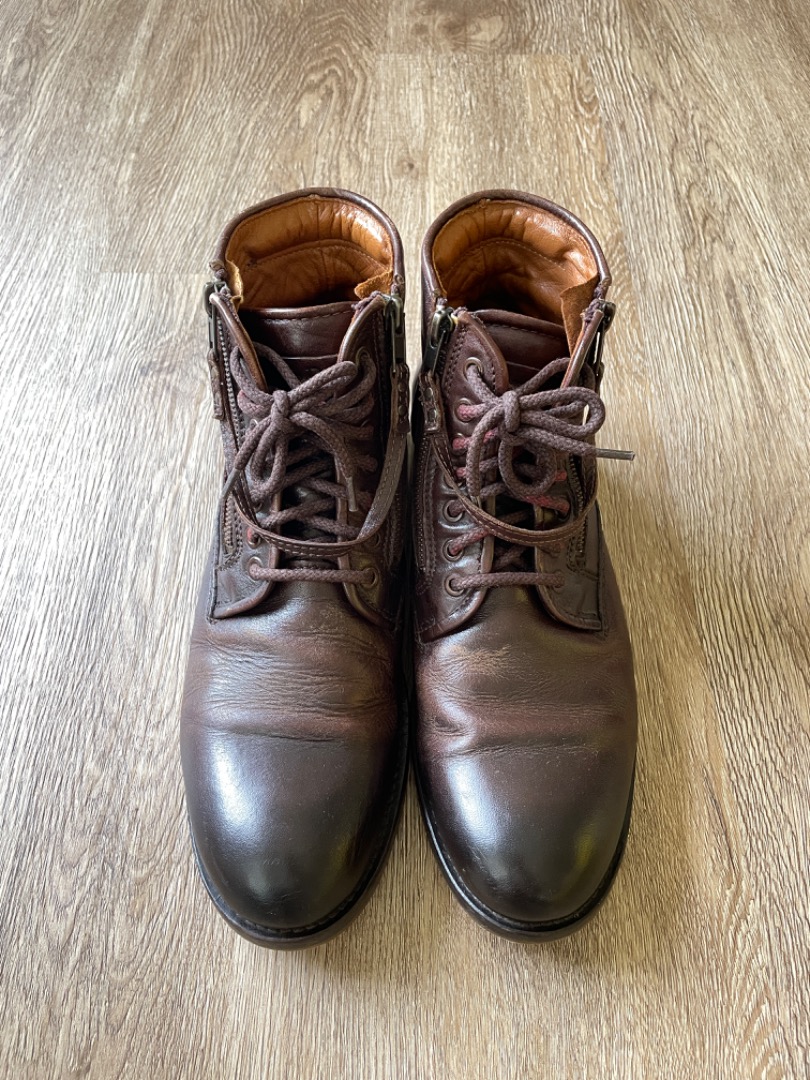 Massimo Dutti Men s Leather Boots Men s Fashion Footwear Boots