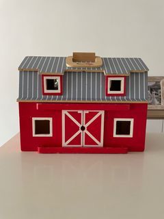Melissa & Doug Wooden Fold & Go Farm House