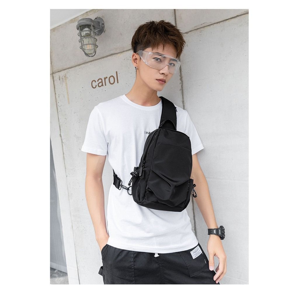 Men s chest bag simple single shoulder messenger bag Men s