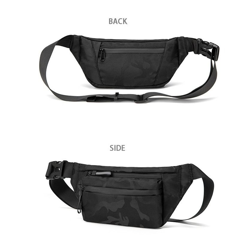Men s waist bag leisure chest bag multi function Men s Fashion
