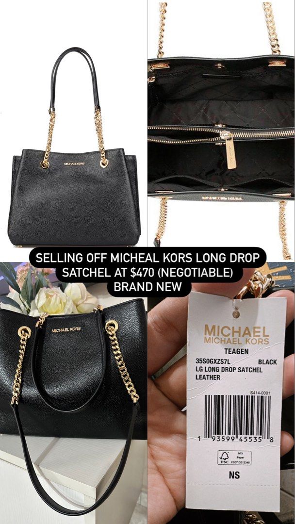 STILL AVAILABLE!!) Michael Kors Long Drop Satchel, Women's Fashion