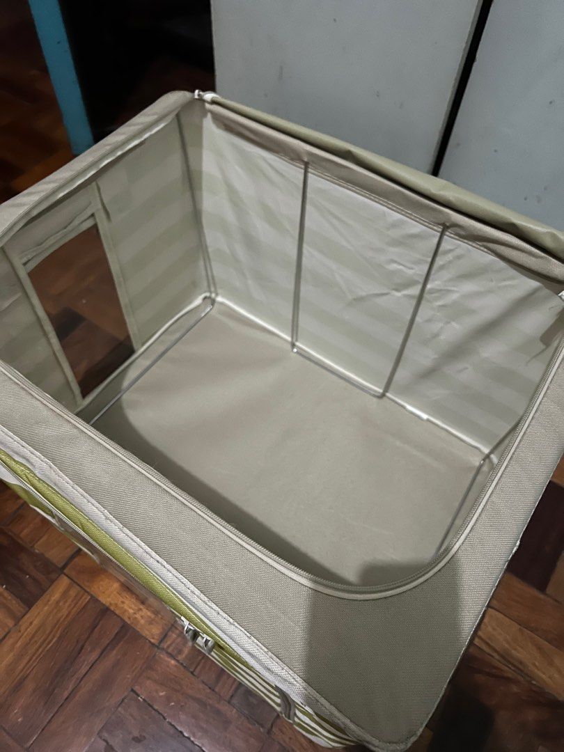 Miniso Steel Frame Storage Box (Category: Storage Boxes & Baskets) located in Quezon City. Submitted by inxccent (Listing ID 1233120394, Image 2). Description: .