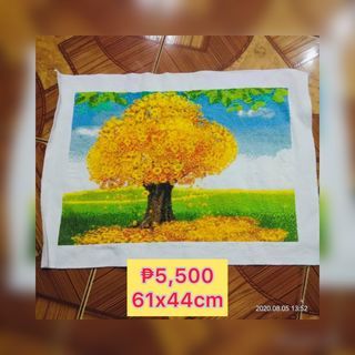 Money Tree Cross stitch for sale (Ready to frame)