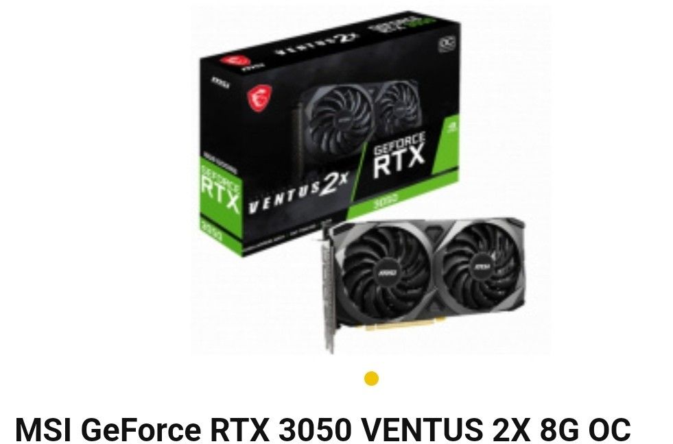 MSI RTX 3050 8G OC, 電腦＆科技, 電腦周邊及配件, 其他- Carousell