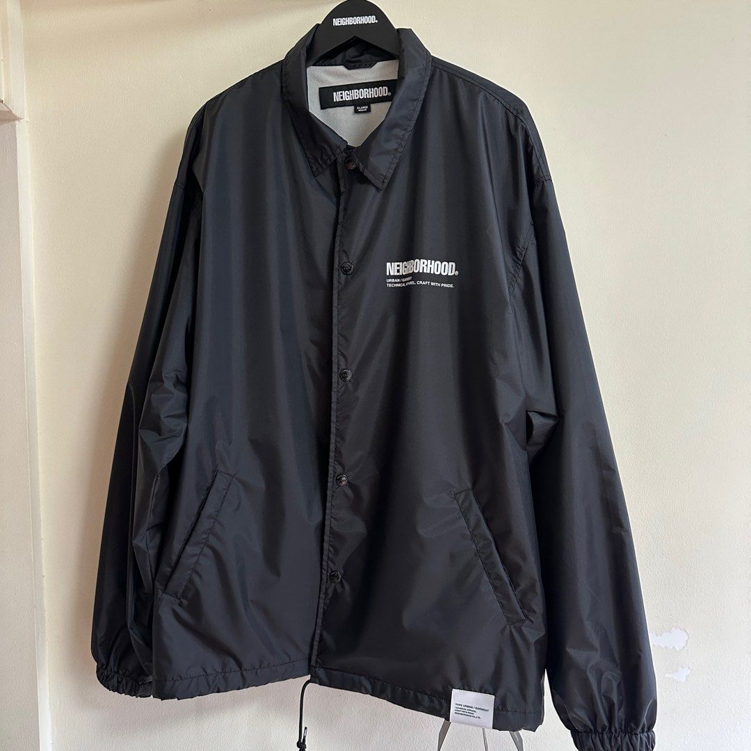 Neighborhood Windbreaker Black Sz XL jacket, Men's Fashion, Coats