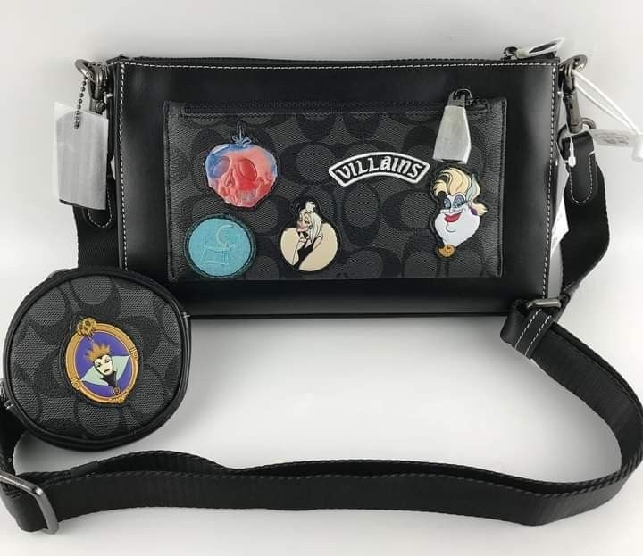 Coach Disney Holden Crossbody in Signature Canvas with Patches