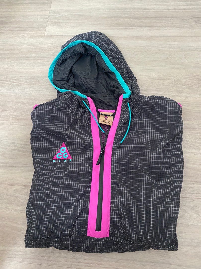 Nike ACG Colour Block Nylon Blend Ripstop and Shell Hooded Jacket