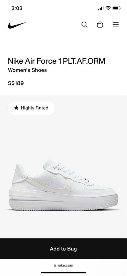 Air force white platform hot sale