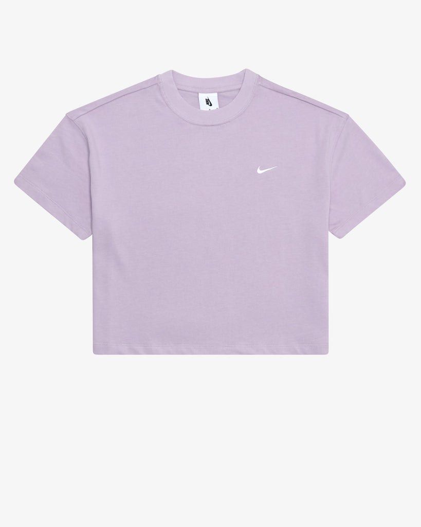 Purple nike crop best sale top