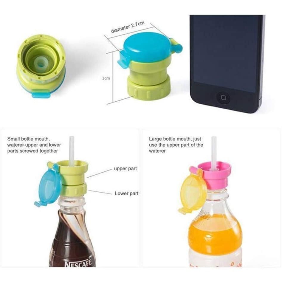 Portable Kids No Spill Choke Water Bottle Cup Adapter with Tube Drinking  Straw for Baby Drink