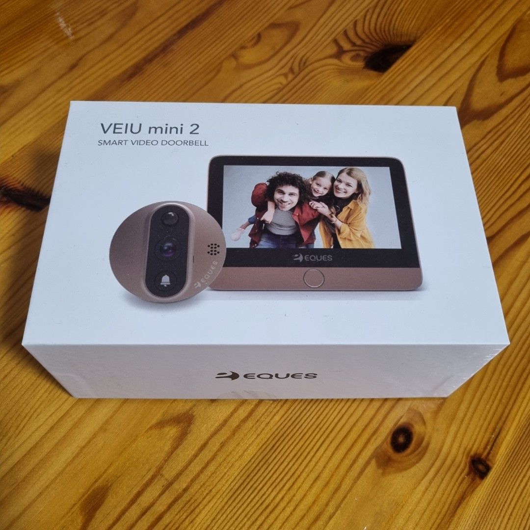 Eques Veiu Mini 2 A27 Digital Door View (GOLD), Furniture & Home Living