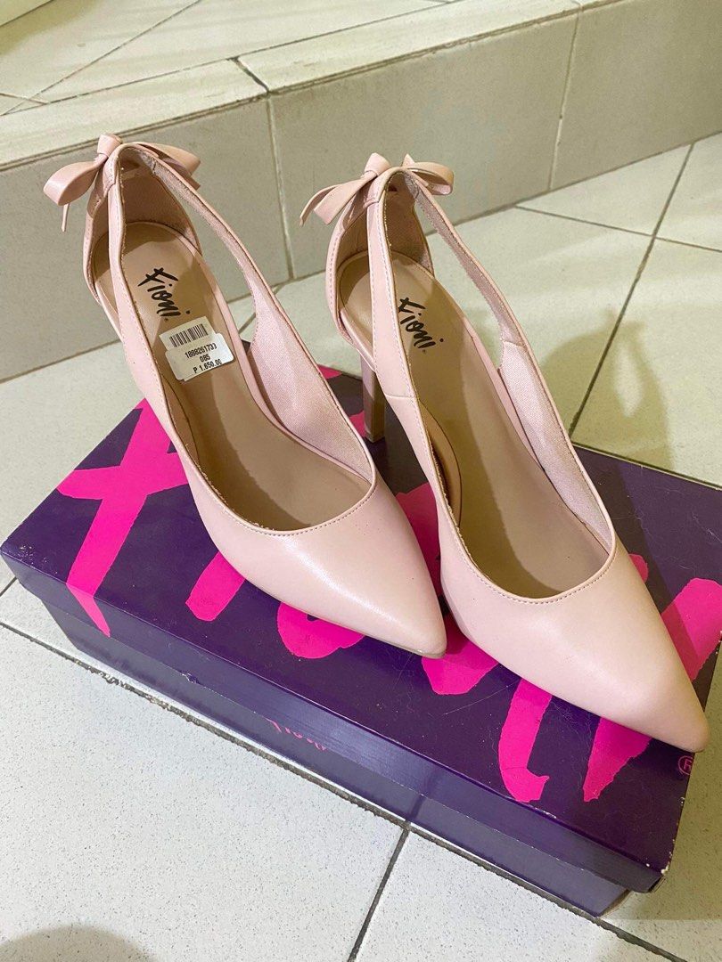 Payless Fioni Pink Ribbon Stiletto Heels