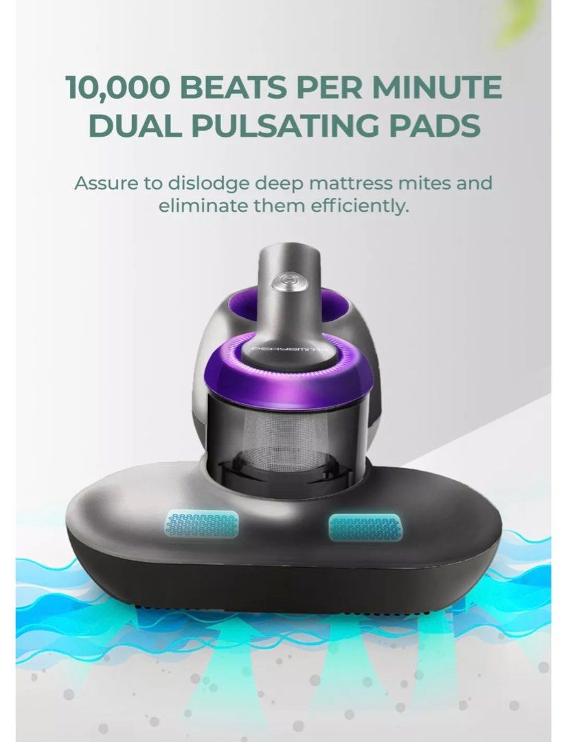 PerySmith 700W Dust Mite Vacuum Cleaner XTREME Series V10, Furniture