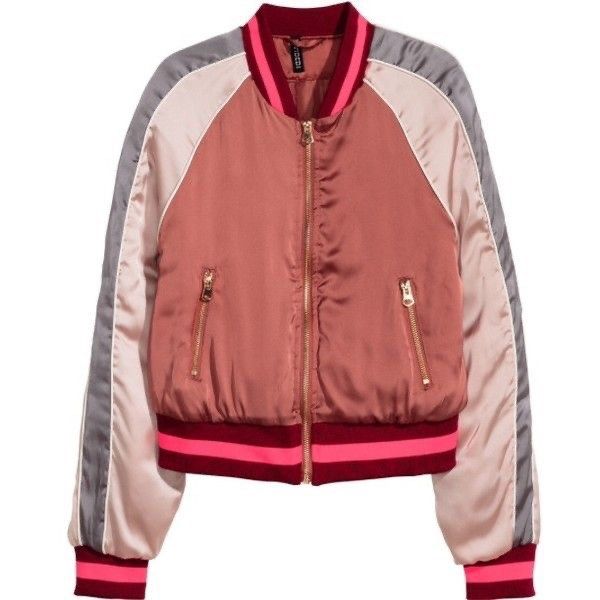 Pink Maroon Bomber Jacket Women s Fashion Coats Jackets and