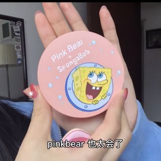 Pinkbear 海綿寶寶 氣墊粉餅 Y01