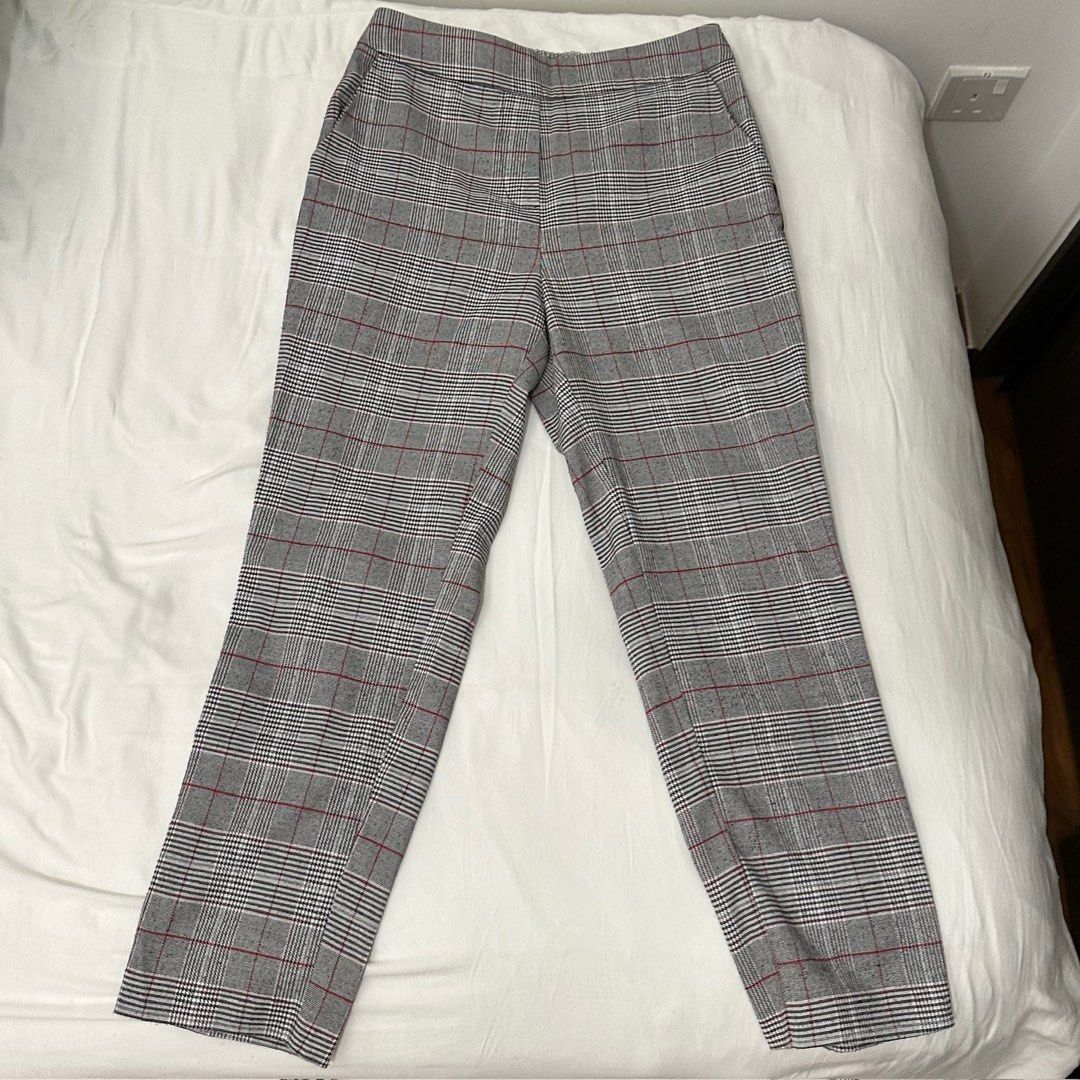 Checkered stripe hotsell pants
