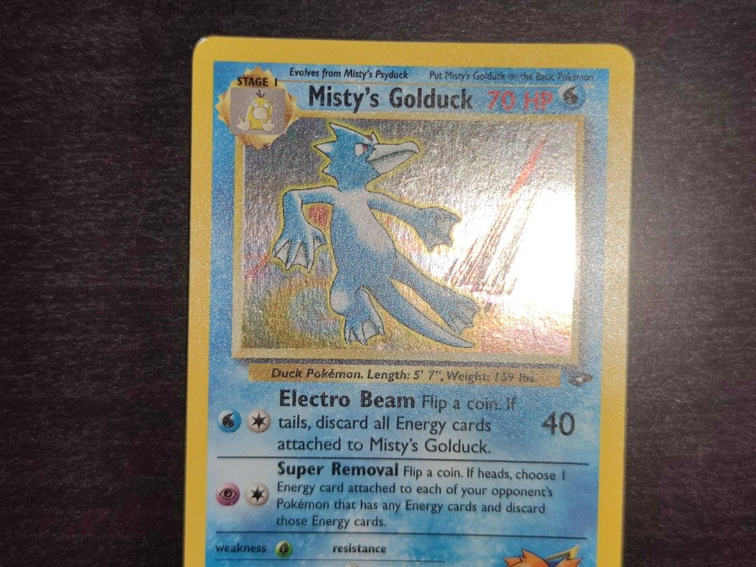 misty's goldeen pokemon card Misty's Goldeen Pokemon 118 Japanese Vintage TCG Card Japan Original R –  AKIBA JUNKY ONLINE SHOP main image 0
