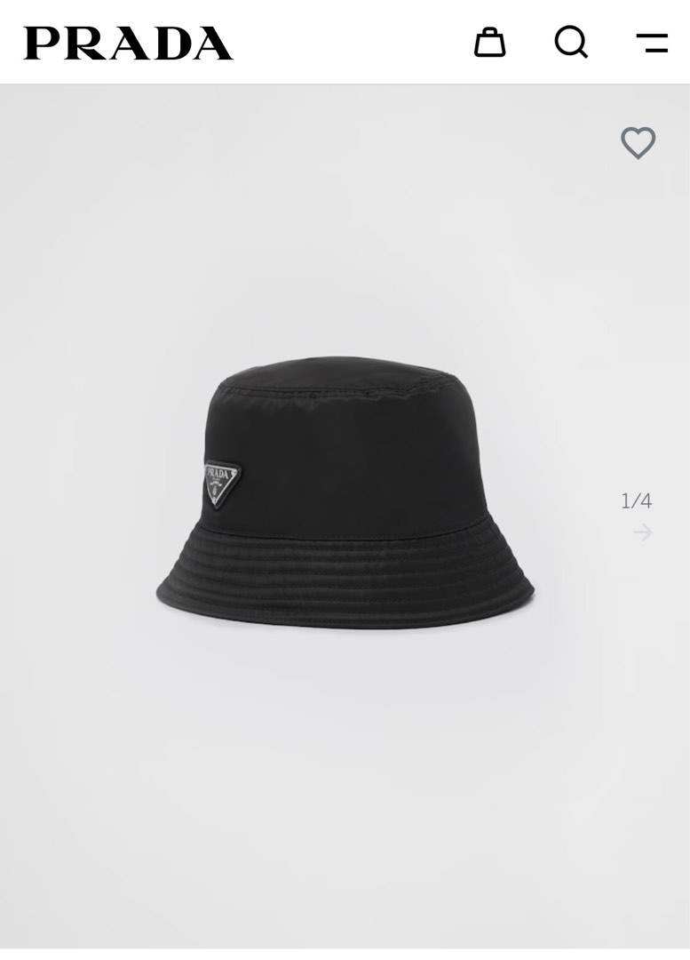 Prada Bucket Hat (S), Men's Fashion, Watches & Accessories, Caps & Hats