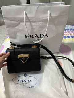 ❗SALE❗AUTHENTIC PRADA Pattina Shoulder Chain Blue Saffiano Leather Cross  Body Bag, Luxury, Bags & Wallets on Carousell