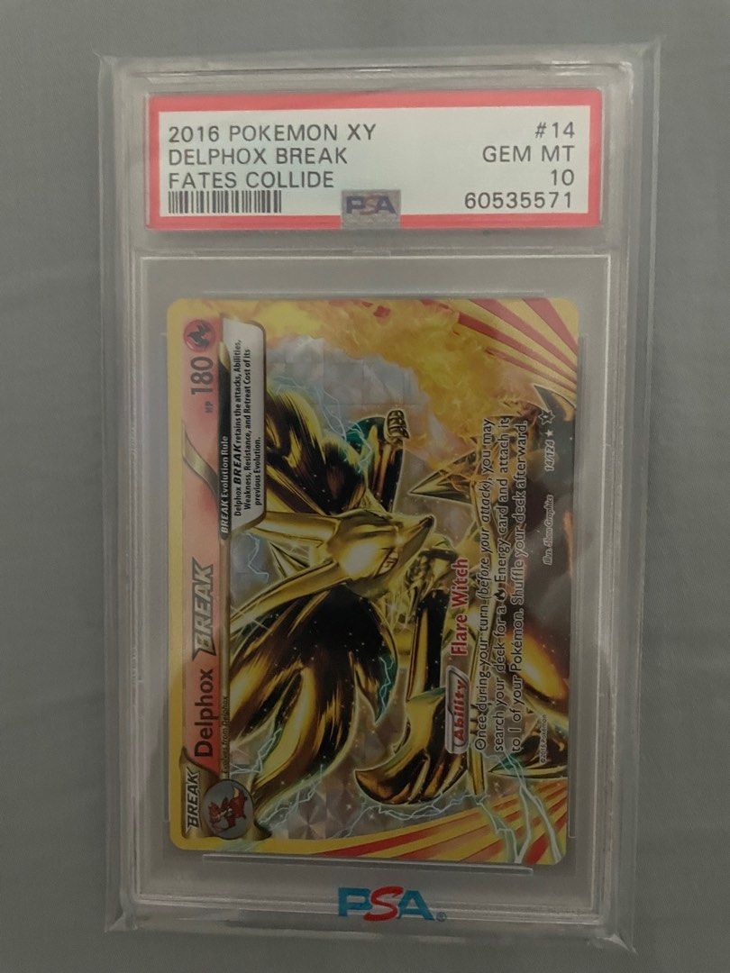 PSA 10 Delphox Break Fates Collide, Hobbies & Toys, Toys & Games on  Carousell