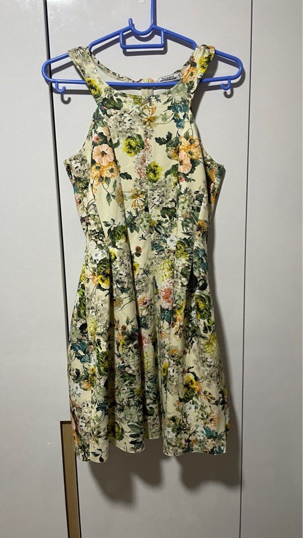 Pull and bear yellow dress outlet
