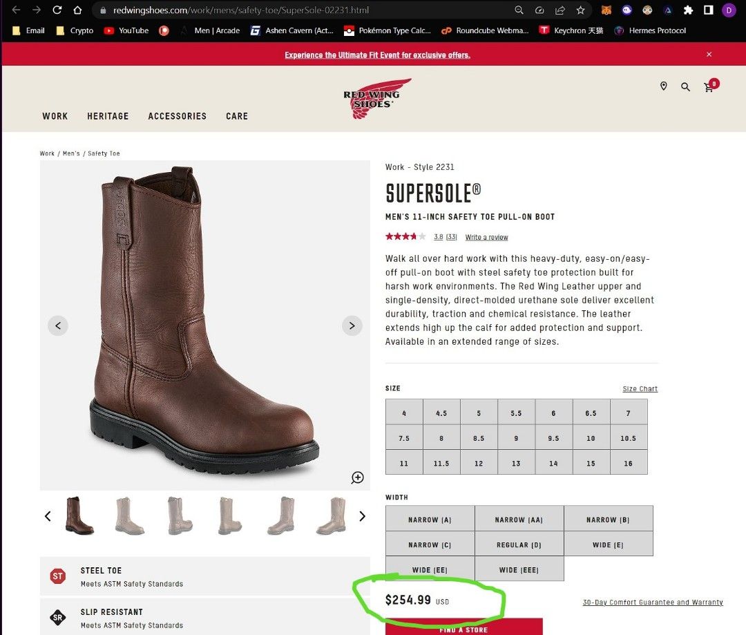 Red wing Safety Boots Men s Fashion Footwear Boots on Carousell