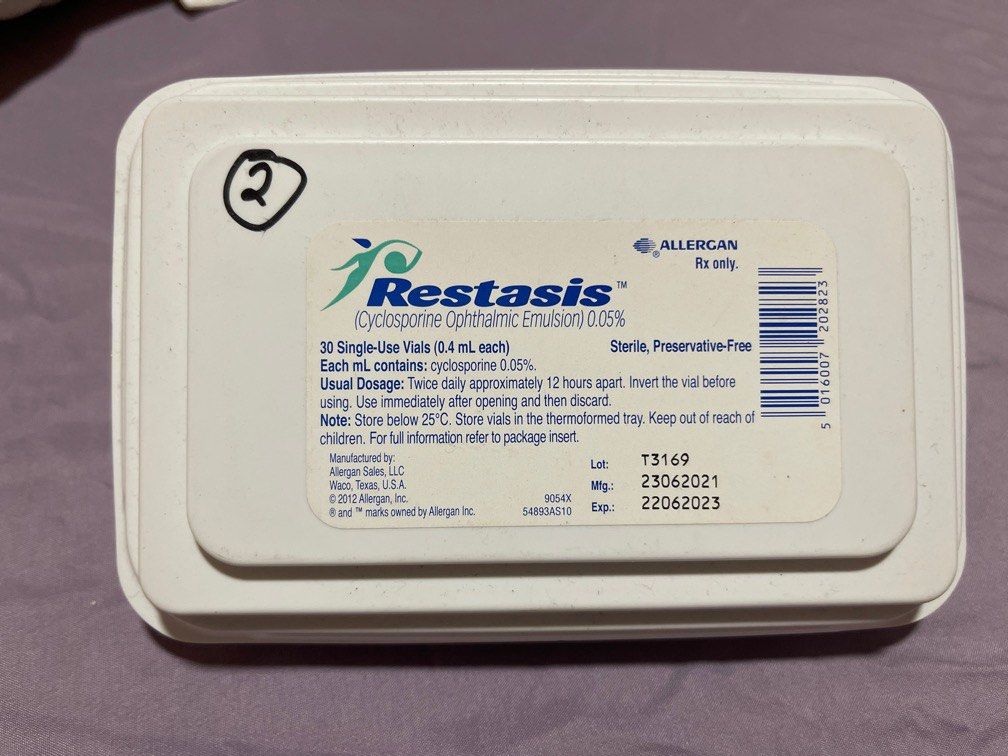 Restasis Allergan, Beauty & Personal Care, Vision Care on Carousell