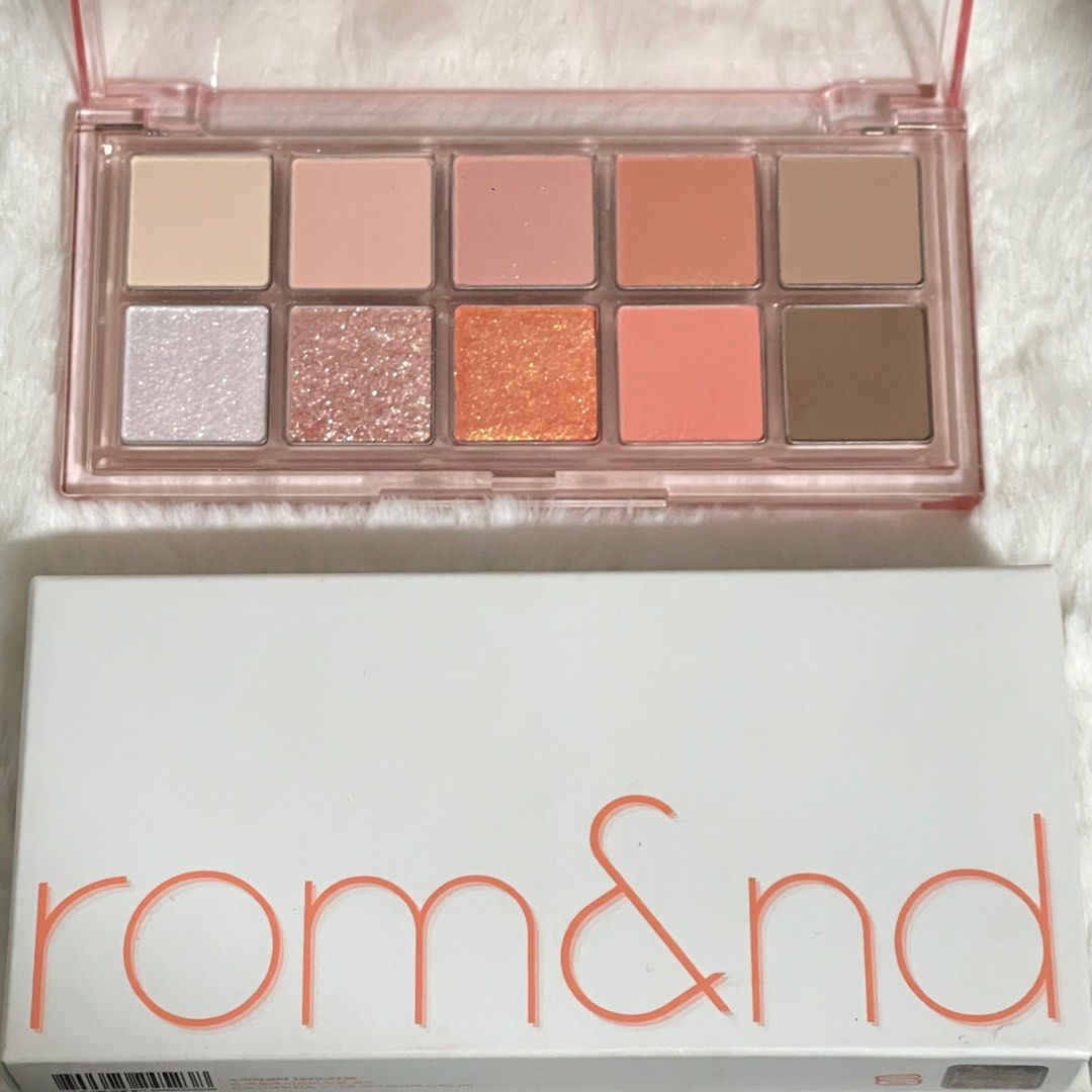 romand better than eyeshadow palette (peach dahlia) on Carousell