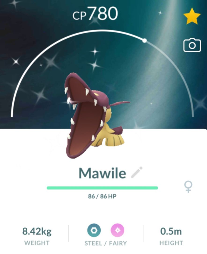 Shiny Mawile Pokemon Go Video Gaming Gaming Accessories In Game