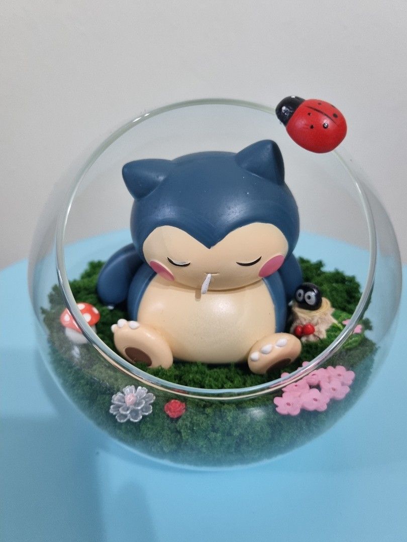 Snorlax Sleeping Shadow Box With Gengar Birthday Pokemon Gift