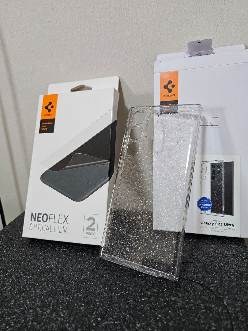 Spigen liquid crystal & neoflex (1pc)s23 ultra, Mobile Phones & Gadgets ...