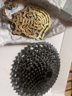 Sram GX 12s cassette +sram gold chain