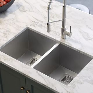 Stainless Undermount Kitchen Sink Double