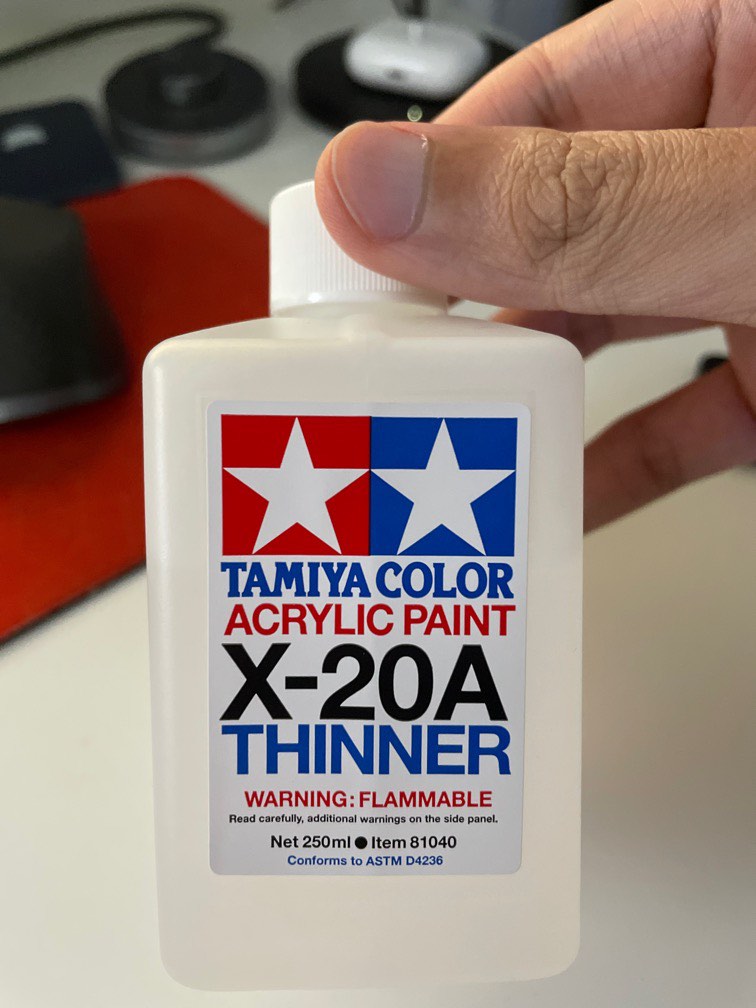 Tamiya Acrylic Paint Thinner X20A, Hobbies & Toys, Stationery & Craft, Craft Supplies & Tools