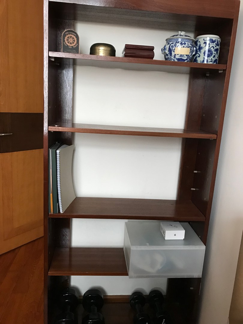 Teak wooden shelf, Furniture & Home Living, Furniture, Shelves