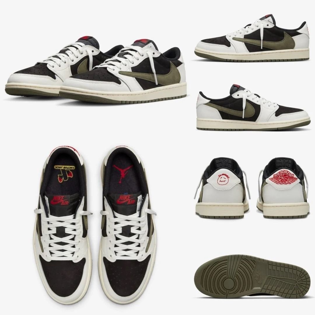 Travis Scott x Nike Air Jordan 1 Low Olive, Luxury, Sneakers