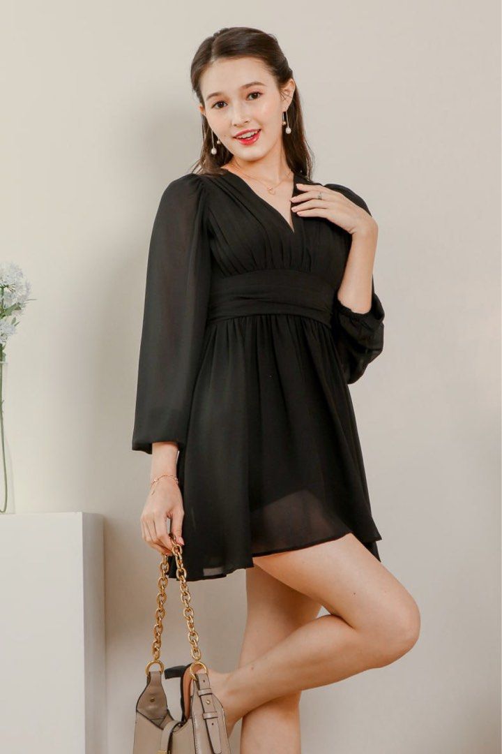 Chiffon discount romper dress