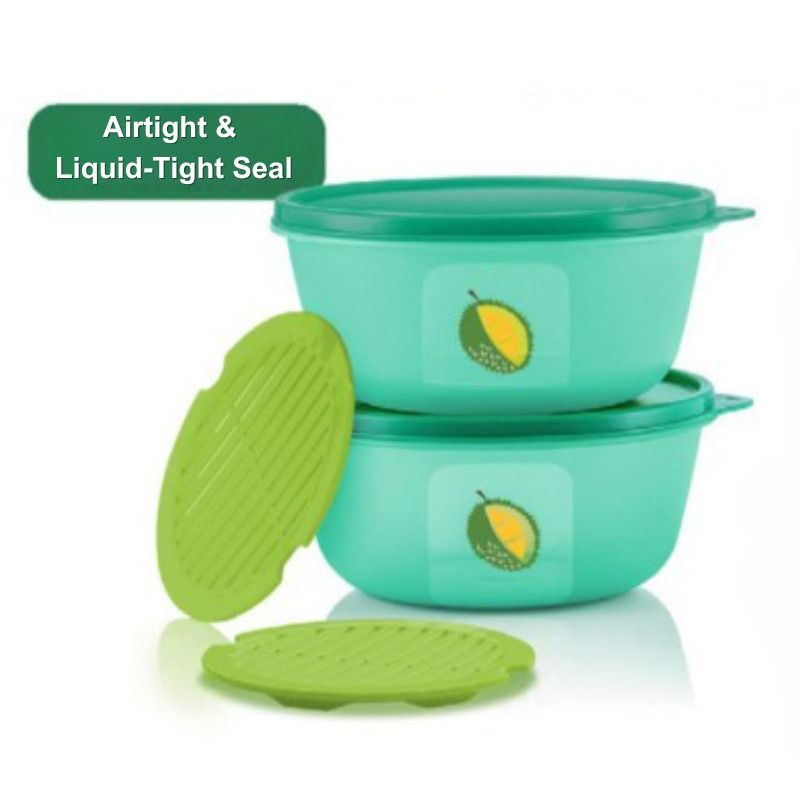 Tupperware 1.5L Ultimate Durian Keeper Storage Container with Lid Cover