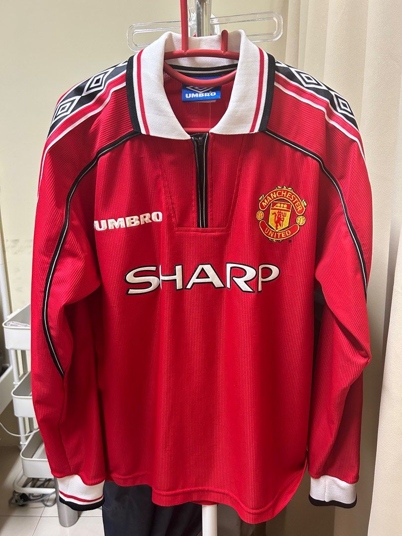 Retro Manchester United Goalkeeper Long Sleeve Jersey 1998/99 By Umbro