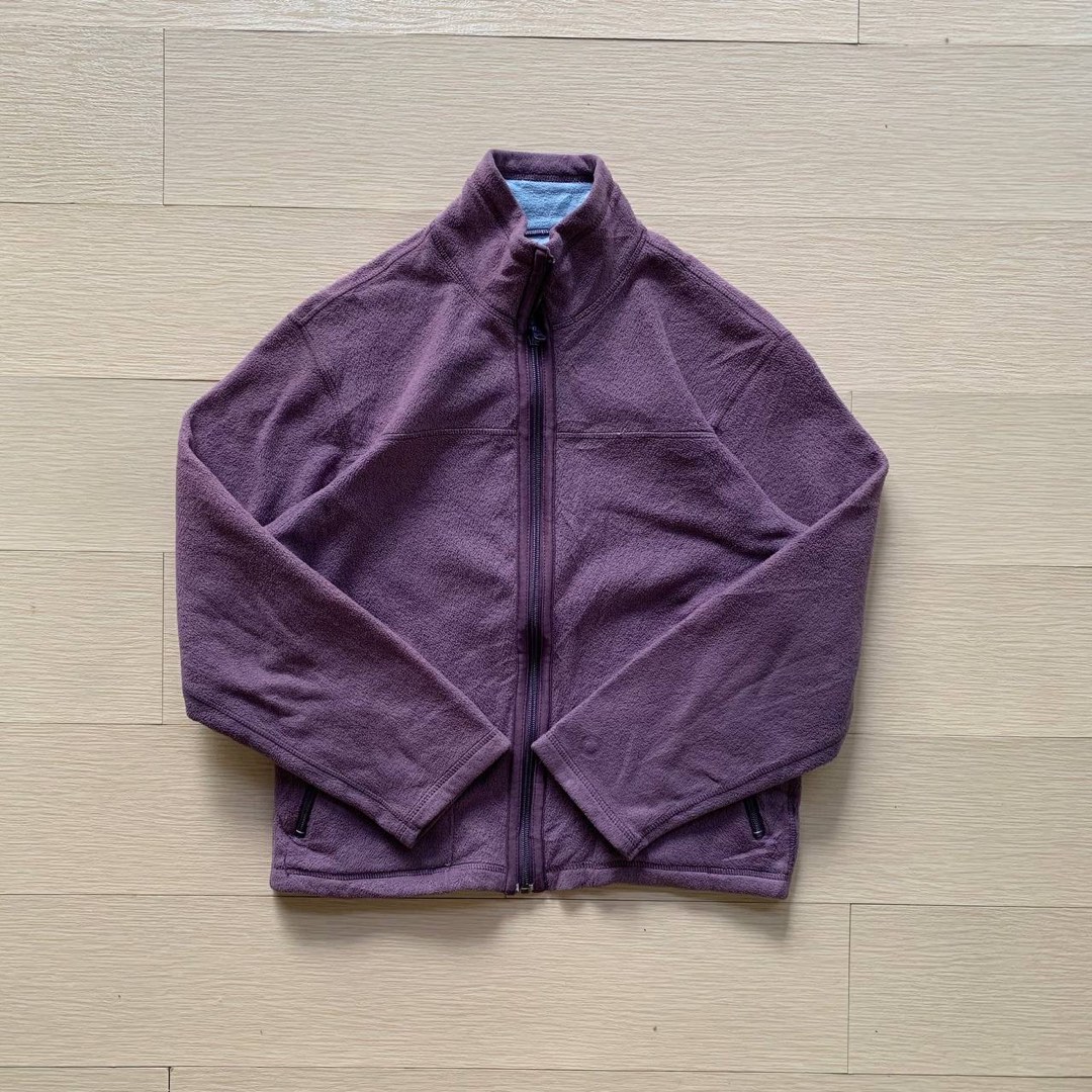 Uniqlo reversible fleece jacket top