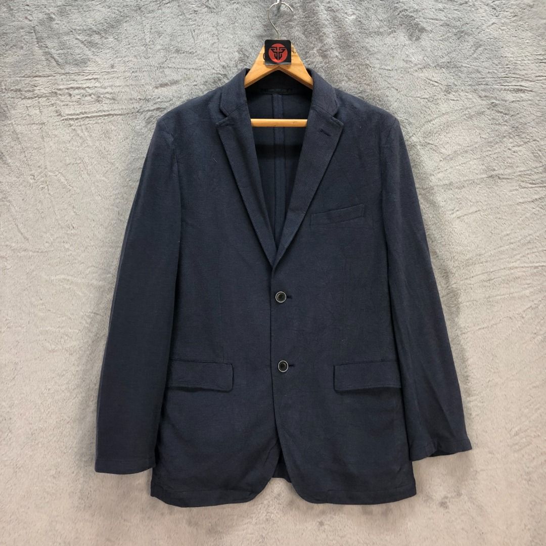 Uniqlo blue coat discount