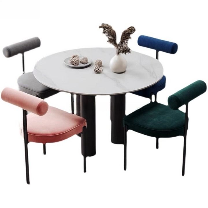 UNITY Modern Round Marble Dining Table, Furniture & Home Living ...