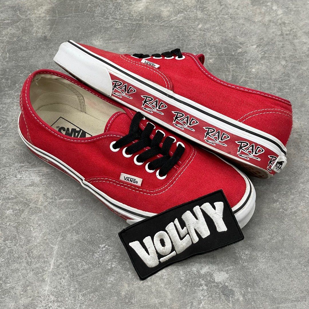 Vans Rad Pack Authentic Red UK7 US8 not bmx slip on era old