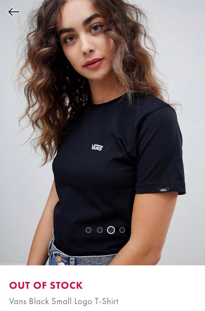 Vans t shirt small logo cheap