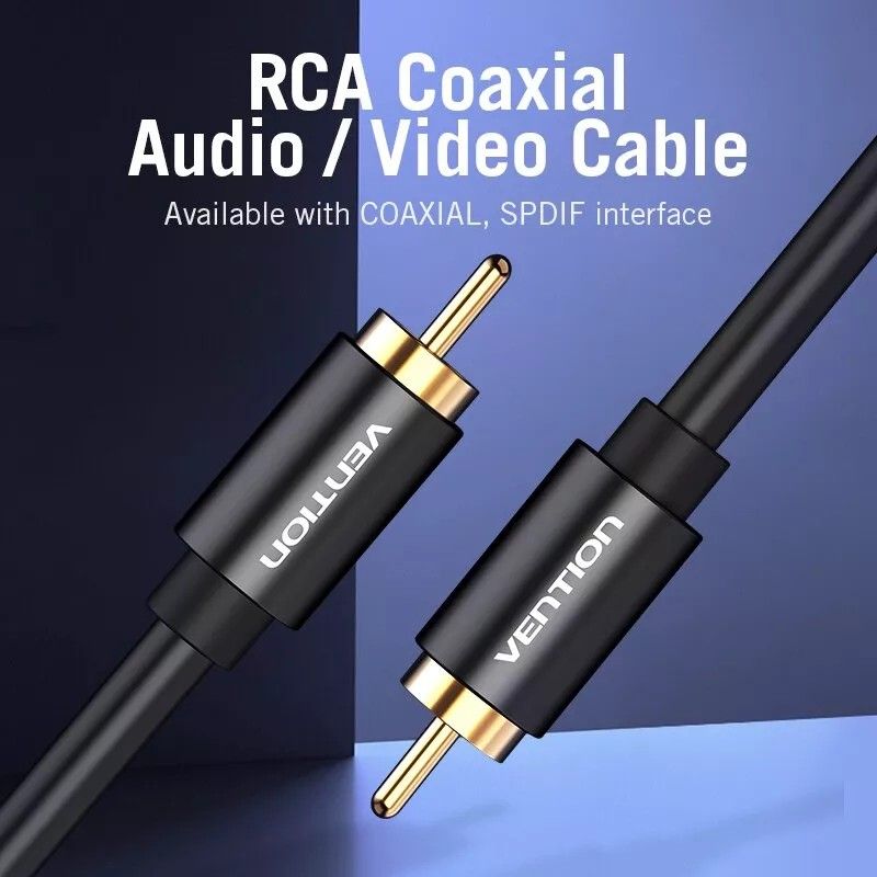 SPDIF Digital Audio Video Coaxial Cable. RCA to RCA. Van