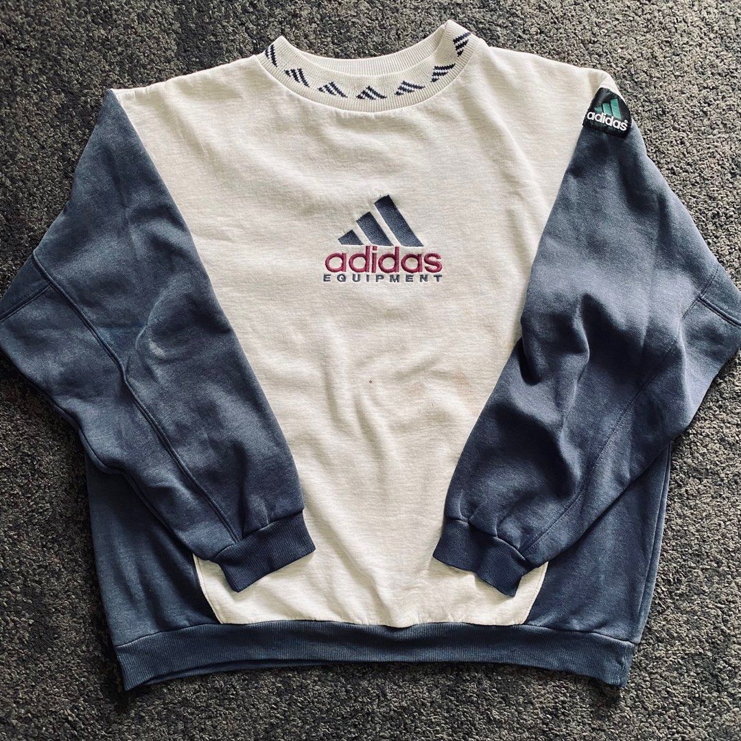 VINTAGE ADIDAS EQUIPMENT SWEATSHIRT Men s Fashion Coats Jackets