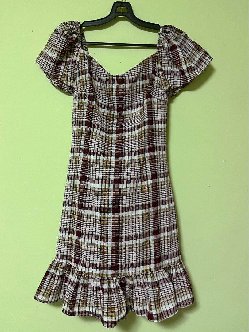 Checkered shop summer dress