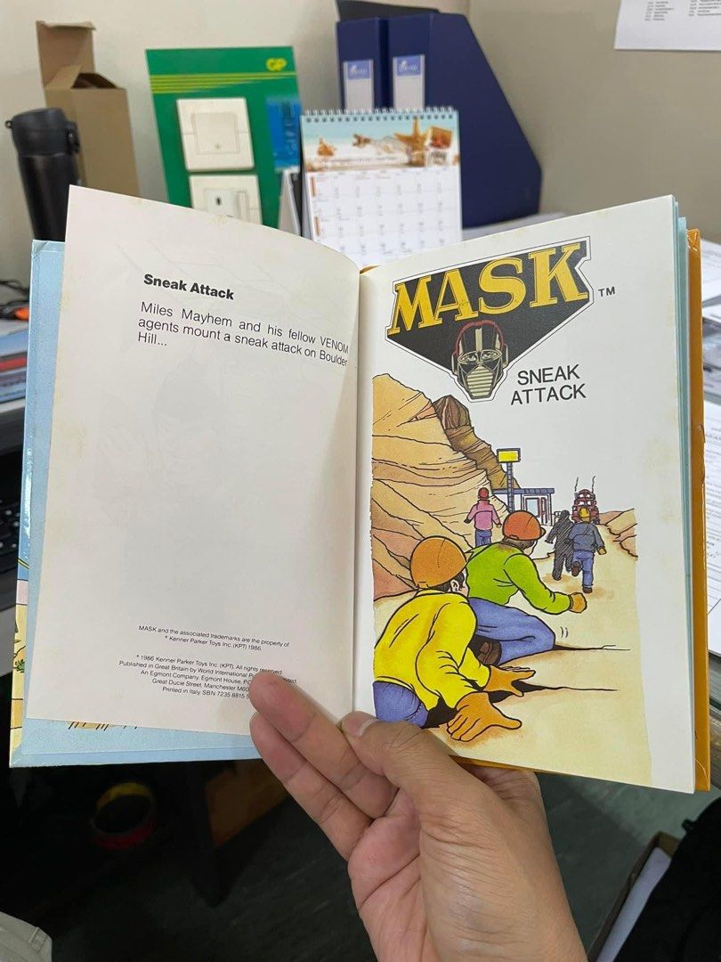 Vintage M.A.S.K mask sneak attack story book kenner parker, Hobbies ...