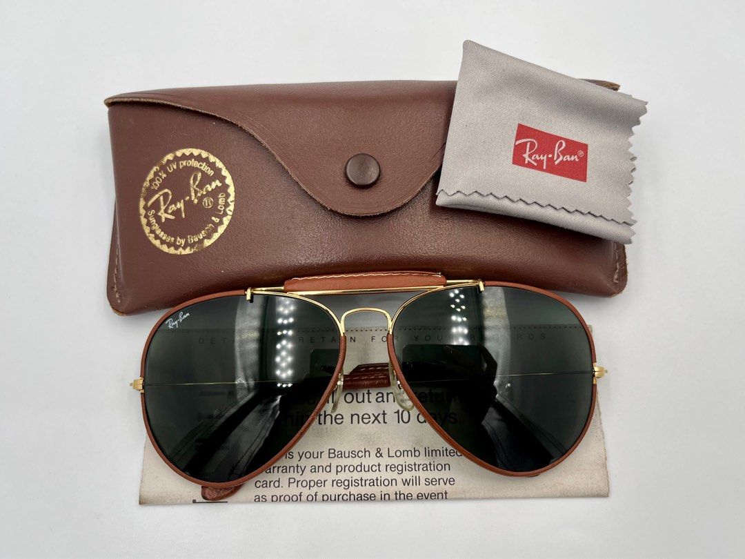 Ray ban leathers cheap vintage sunglasses